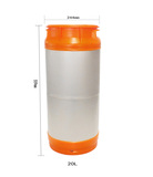 塑料圈不锈钢扎啤桶20L