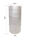 美标304不锈钢扎啤桶30L