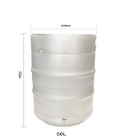 德标304不锈钢扎啤桶50L