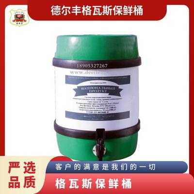柱形全塑啤酒桶出口俄罗斯格瓦斯专用桶20L