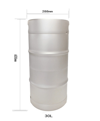美标304不锈钢扎啤桶30L