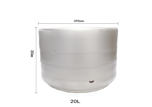 德标304不锈钢扎啤桶20L