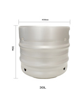 欧标304不锈钢扎啤桶30L